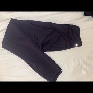 Invigorate black high rise lululemon leggings